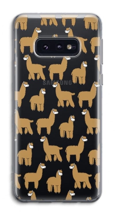 Case Company® - Hoesje geschikt voor Samsung Galaxy S10e hoesje - Alpacas - Soft Cover Telefoonhoesje - Bescherming aan alle Kanten en Schermrand