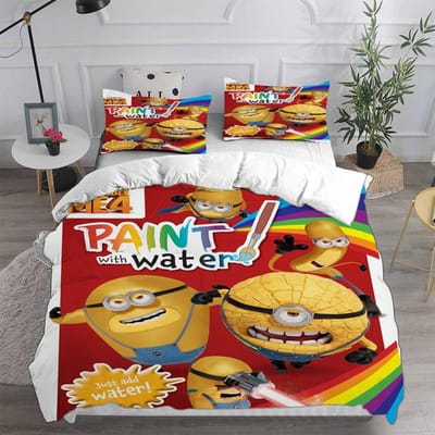 Verschrikkelijke Ikke 4 Beddengoedsets Dekbed Quilt Bedovertrek Dekbedovertrek Kussensloop 2-3 Delige Sets Kinderen Volwassen Maat US Queen 228x228cm