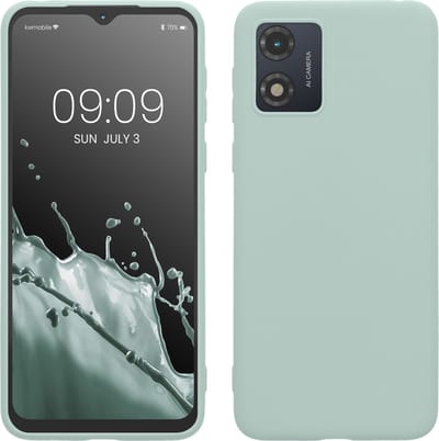 kwmobile telefoonhoesje geschikt voor Motorola Moto E13 - Hoesje voor smartphone - Back cover in cool mint
