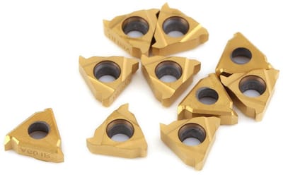 Wisselplaten - Draaigereedschap - Metaal Bewerken - Hoge Hardheid - 10 stuks - Goud