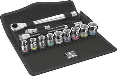 Metalen Ratelset - Dopsleutel Ratel - Klussen en Repareren - Slechts 5 Gr Terugslag - 3/8 Inch - Zwart