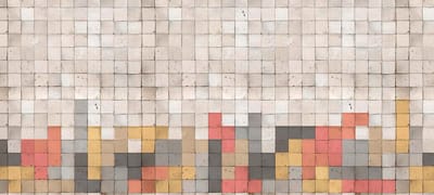 Fotobehang MosaicTetris1 DD116975 A.S. Création Atelier 47 | Fotobehang
