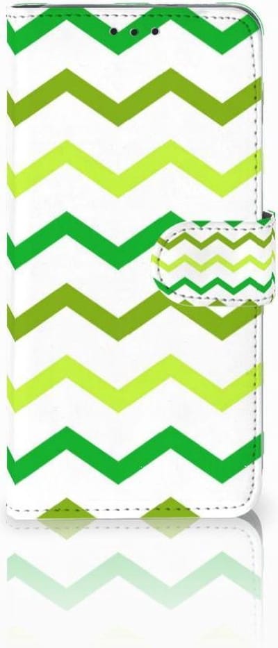 Samsung Galaxy S10 Plus Telefoon Hoesje Zigzag Groen