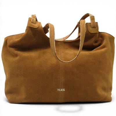 Alviero Martini 1 Classe Vrouwen Hobo Bag Tabak in Suede en leer