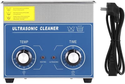 Dailygoods- Ultrasonische Reiniger 3L - Roestvrij Staal - Verstelbare Timer 0-30 Minuten - Voor Sieraden/Glazen/Tandheelkundige Elementen - Veilig en Duurzaam - Krachtige 40 kHz Frequentie - Reinigingsapparaat