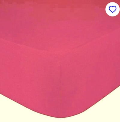 Bed Care Jersey Stretch Hoeslaken - 200x200/220 - 100% Katoen - 40CM Hoekhoogte - Donker RozeDonker Roze