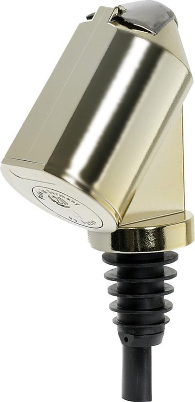 Maatschenker "Bottle Master 3000", voor 0,5 - 1,5 liter flessen, schenktuit, goud, 50 ml