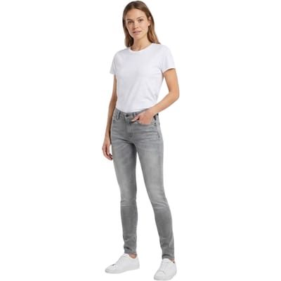 Replay Nieuwe Luz effen skinny jeans voor dames (Grijs)