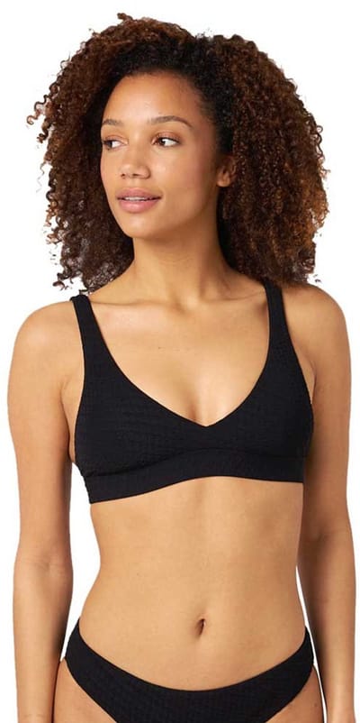 Rip Curl Custom Rib Halter Bikinitop Zwart 2XS Vrouw