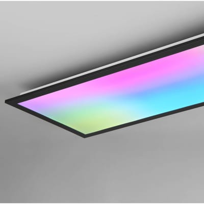 REALITY BETA - Plafondlamp - Zwart mat - incl. 1x SMD 31W - Geintegreerde dimmer - Afstandsbediening
