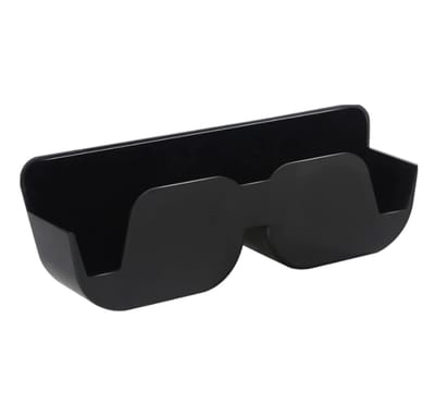 Autobrillenkoker tas - autobrillenhouder - zwart - Zonnebrilhouder voor auto - 16.2*5.5*3.5 cm - kunststof - voor het opbergen van brillen - Brilhouder