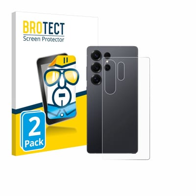 BROTECT - Screenprotector voor Samsung Galaxy S25 Ultra (Achterkant) - Folie Beschermfolie transparant 2 Stuks