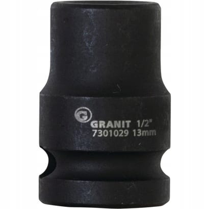 Slagdoppen 1/2" 6-kant kort 13 mm GRN BLACK EDITION