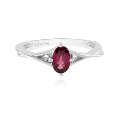Cavill - Zilveren ring - 925 Sterling zilver gerhodineerd - Naktamunda Rhodoliet 0,489 ct ovaal - Luxe damesring 21x20 mm