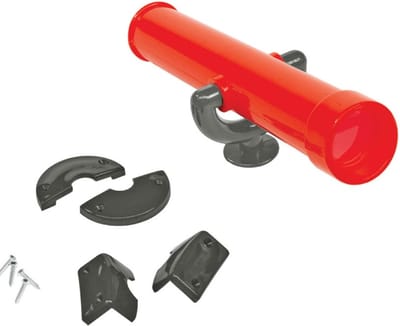 Speeltoestel telescoop Rood/Grijs - Speelgoed telescoop - Rood/Grijs - Kunstof telescoop Rood/Grijs