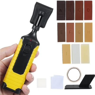 Reparatieset voor hardhouten vloeren Laminaat Vinyl Vloerreparatieset met 11 Kleuren Restauratieblok Herstel Alle Krassen Scheuren veelkleurig