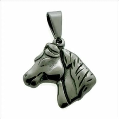 Aramat Jewels | Hangers | Zilverkleurige Stalen Hanger Paard | | | |20mm | Staal | Volwassenen | Verkleurd niet