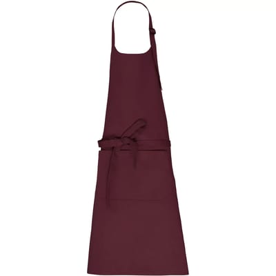 Kariban Schort met zak van biologisch katoen K8007 - Dark Cherry - One size