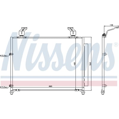 Condensator, airconditioning NISSENS 940295
