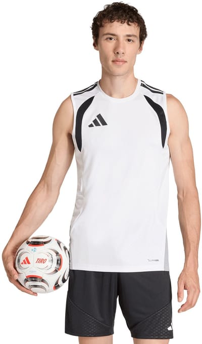 adidas T-shirt Heren Tiro 26 Competition Sleeveless Jersey Wit - Maat M
