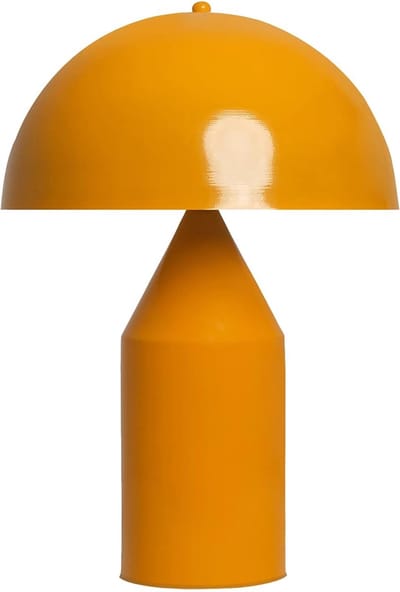 Bamyum Tafellamp Bedlamp Met Kabel Lipeo Metalen Geel Paddestoel Lamp