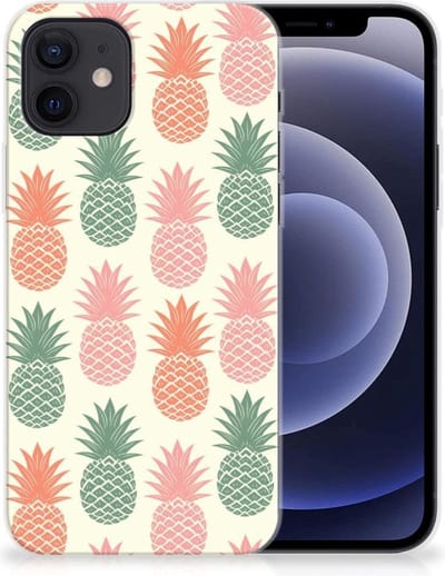 iPhone 12 | 12 Pro (6.1) Siliconen Case Ananas