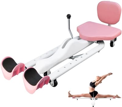 Spagaattoestel Veiligheidsontwerp - Verstelbare Beenspreizer - Antislip PU-bekleding - 0–180° Hoekverstelling - 128–168 cm Lengte - 150 kg Belastbaarheid - Beenspreider
