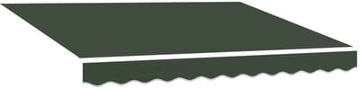vidaXL - Vervangingsdoek - zonnescherm - voor - 4,5x3 - m - Donkergroen - Polyester