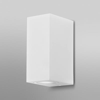 OSRAM ENDURA Classic Square Updown buitenwandlamp, wit, GU10 voet (max 35W), kan worden uitgerust met een normale of slimme lamp, down of up/down types, IP44 bescherming