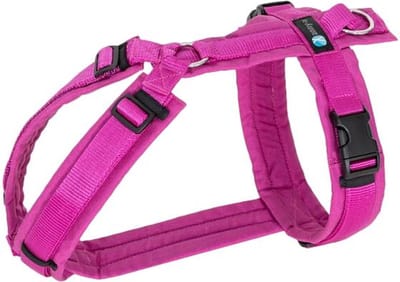 AnnyX Hondentuig - Y-tuigje - Fuchsia - maat L - Borstomvang 70-86cm - Gewicht hond 26-38 kg
