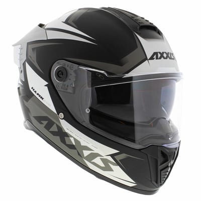Axxis Hawk SV Evo Integraal helm Ixil mat zwart titanium XS - Motorhelm / Brommerhelm
