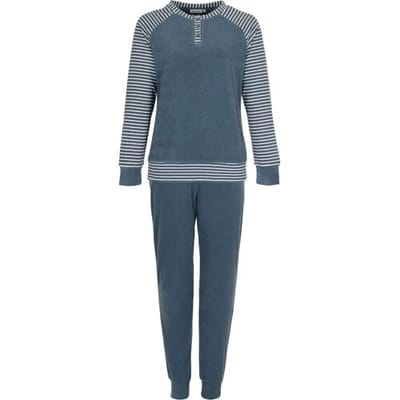 Pastunette Pyjamaset - Katoen/Polyester - Badstof - Blauw - Maat 46