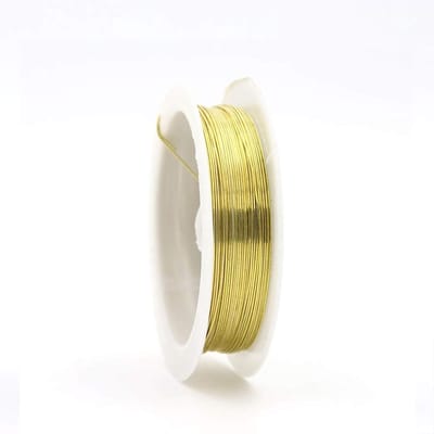 Tarnish Bestendige Koperdraad voor Sieraden, Beads en Creatief Handwerk - 1mm Goudkleurig Koper