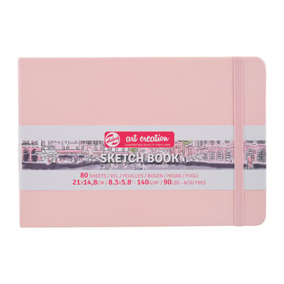 Schetsboek talens art creation 210x150mm roze | 5 stuks