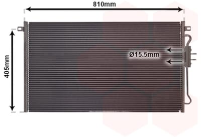 Van Wezel - LUCHTCONDENSATOR VOOR CHRYSLER VOYAGER 2001-2008 05072262AA