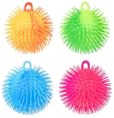Toi-Toys pufferbal sensorisch speelgoed 12 stuks 15 cm rubber.