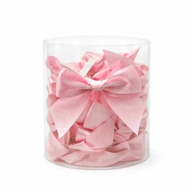 Strikken – Licht Roze – 6cm – 24 Stuks - Satijn - Cadeaustrikken