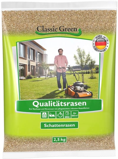 Classic Green Gazon Schaduwgras Plastic Zak - 10kg (4 x 2,5kg)