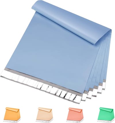 Poly Mailers 10x13 - 300 stuks - Scheurbestendige verzendzakken voor kleding - Haze Blue