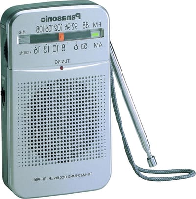 Draagbare Radio - Mini Radio - Muziek Luisteren - Compact Ontwerp - 3 Volt - Zwart