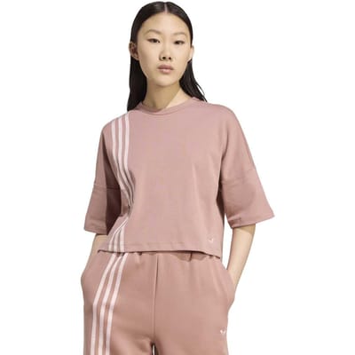 Adidas Originals Off Placed 3 Stripes T-shirt Warm Clay Taglia: M | Maglie Sportivi Outlet | Donna