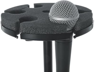 Gator Frameworks Microfoonstatief Adapter voor maximaal 6 microfoons; geschikt voor zowel bekabelde als draadloze microfoons (GFW-MIC-6TRAY)