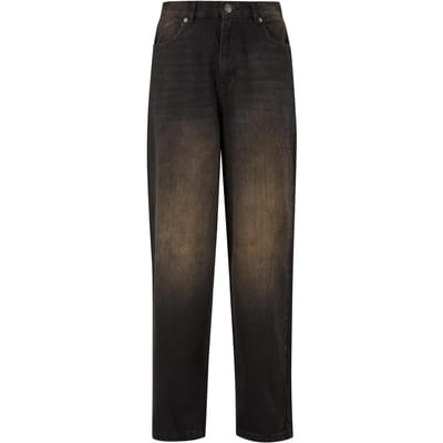 Urban Classics - 90‘s Jeans Broek rechte pijpen - Taille, 30 inch - Zwart