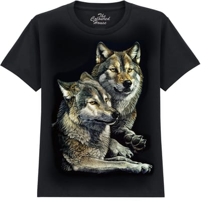 KIDS Couple Wolves The Coloured House KIDS T-shirt XL