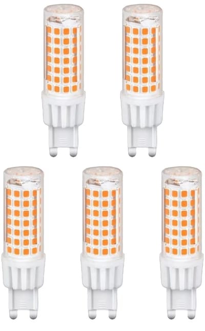 Avide G9 LED Insteeklamp 7W 220-240V - 4000K - 800lm - LED Lampjes Insteek - Wit licht - Vervangt 50W lamp - 5 stuks