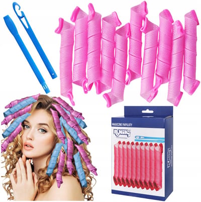 Poniks Spiralen Haarrollers Magic Laverag - Set van 10 stuks 2cm - Voor Krullen en Volume
