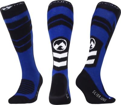 MowMow Skisokken - Zilverionen - Antibacterieel - Heren - Dames - Maat 43-46 - Blauw
