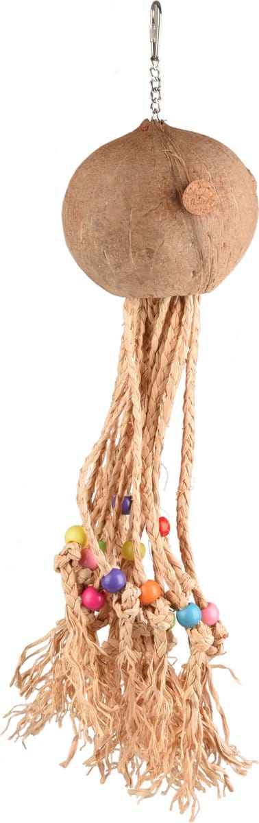 Flamingo Duma - Speelgoed Vogel - Vs Duma Octopus Kokos Met Gekleurde Kralen 50cm - 1st - 127229 - 1st