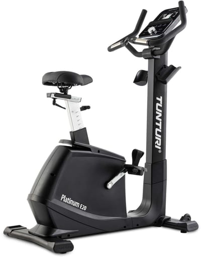 Tunturi Platinum E20 Hometrainer - Magneetrem - Fitnessfiets Met Ergometer - 48 weerstandsniveaus - Ingebouwde Hartslagsensoren - Lage instap - Verstelbaar