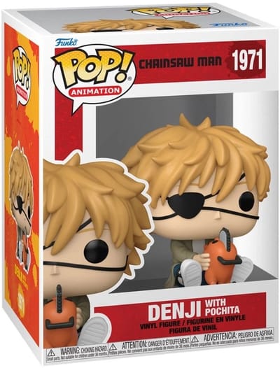 Chainsaw Man Denji with Pochita vinylfiguur 1971 Unisex Funko Pop! - Neutraal - Standard